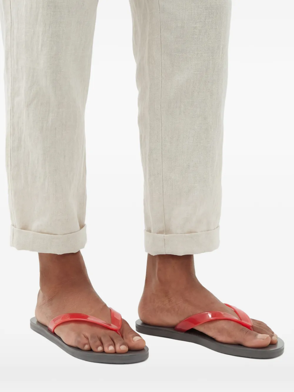 Ancient Greek Sandals Saionara Jelly teenslippers Rood