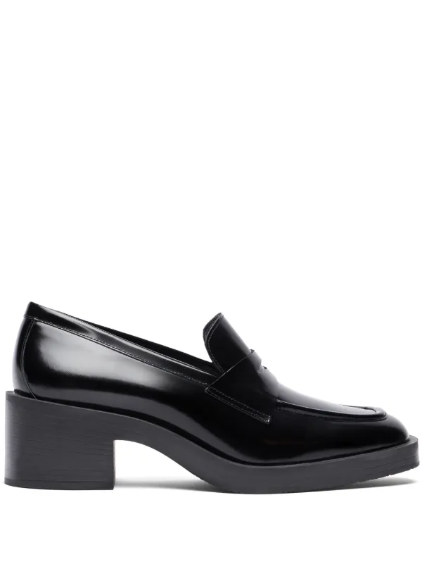 Stuart Weitzman 40mm Kaia Loafers Black FARFETCH UK