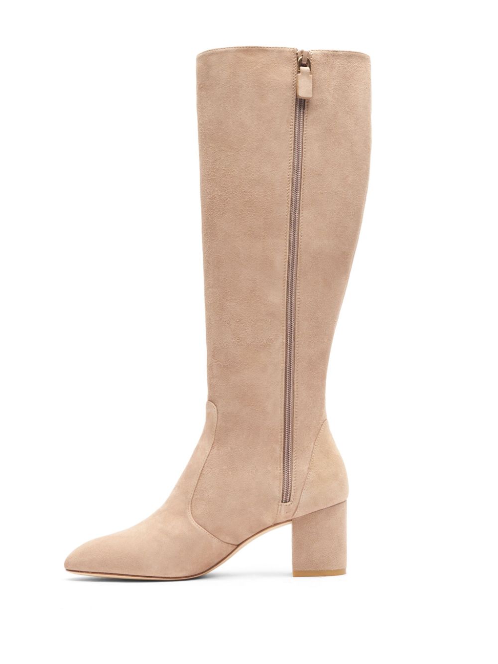 Stuart Weitzman 70mm Yuliana knee-high zip-up boots Neutrals