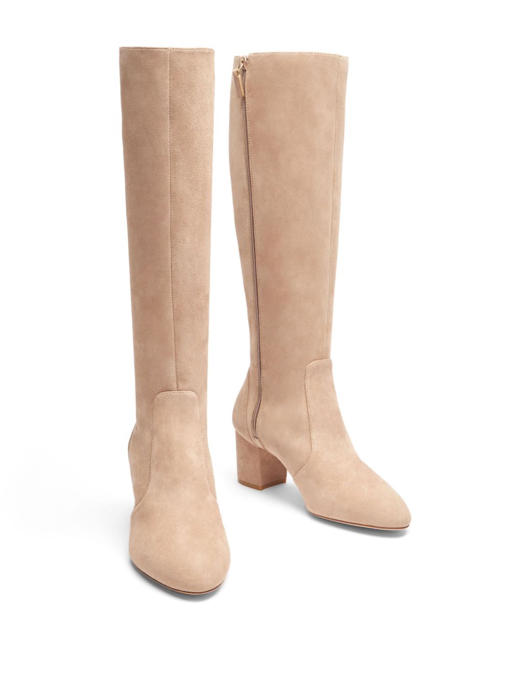 Stuart Weitzman 70mm Yuliana knee-high zip-up boots Neutrals