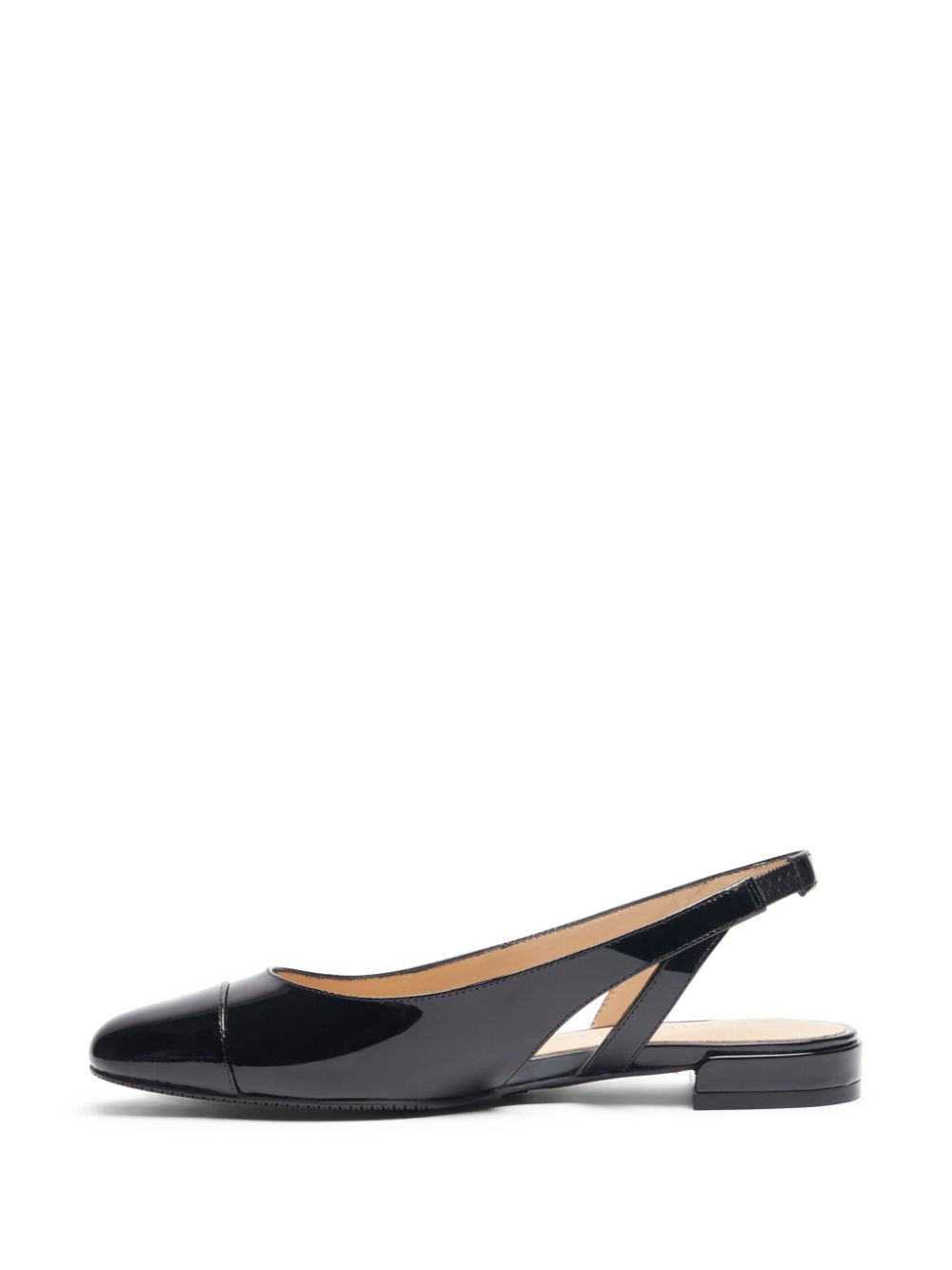 Stuart Weitzman Sleek leren slingback pumps Zwart