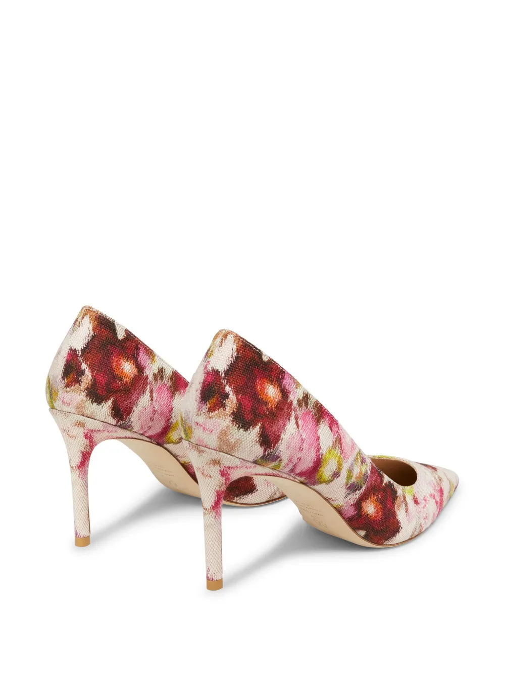 Stuart Weitzman Stuart 85mm floral-print pumps Neutrals