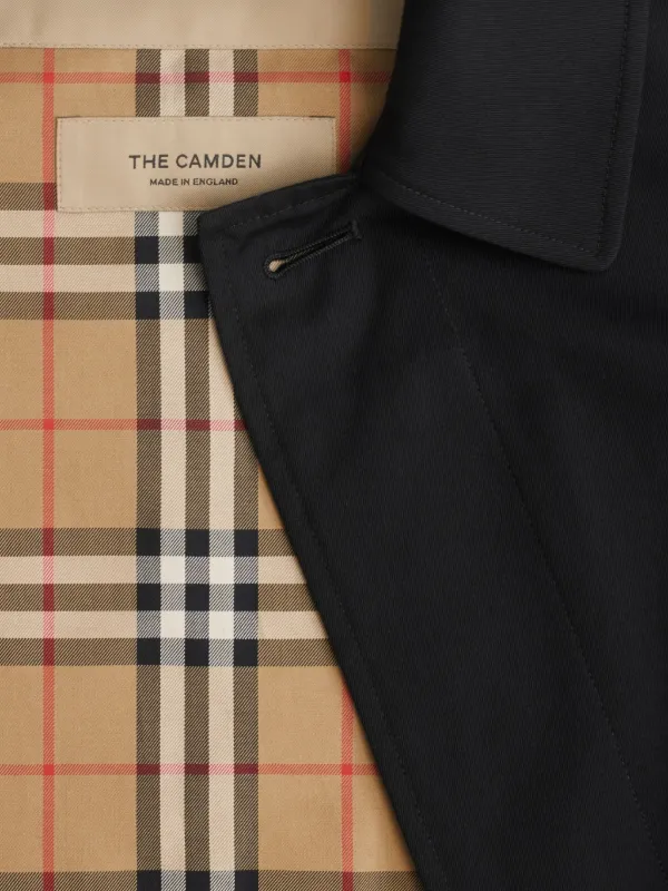 Burberry Camden Heritage Short Coat | Black | FARFETCH