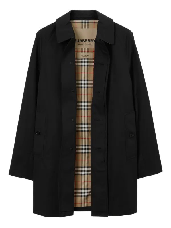 ジャケット・アウター Burberry 100%CashmereCoat MadeinEngland Burberry Camden Heritage Korte Jas | Zwart | FARFETCH NL