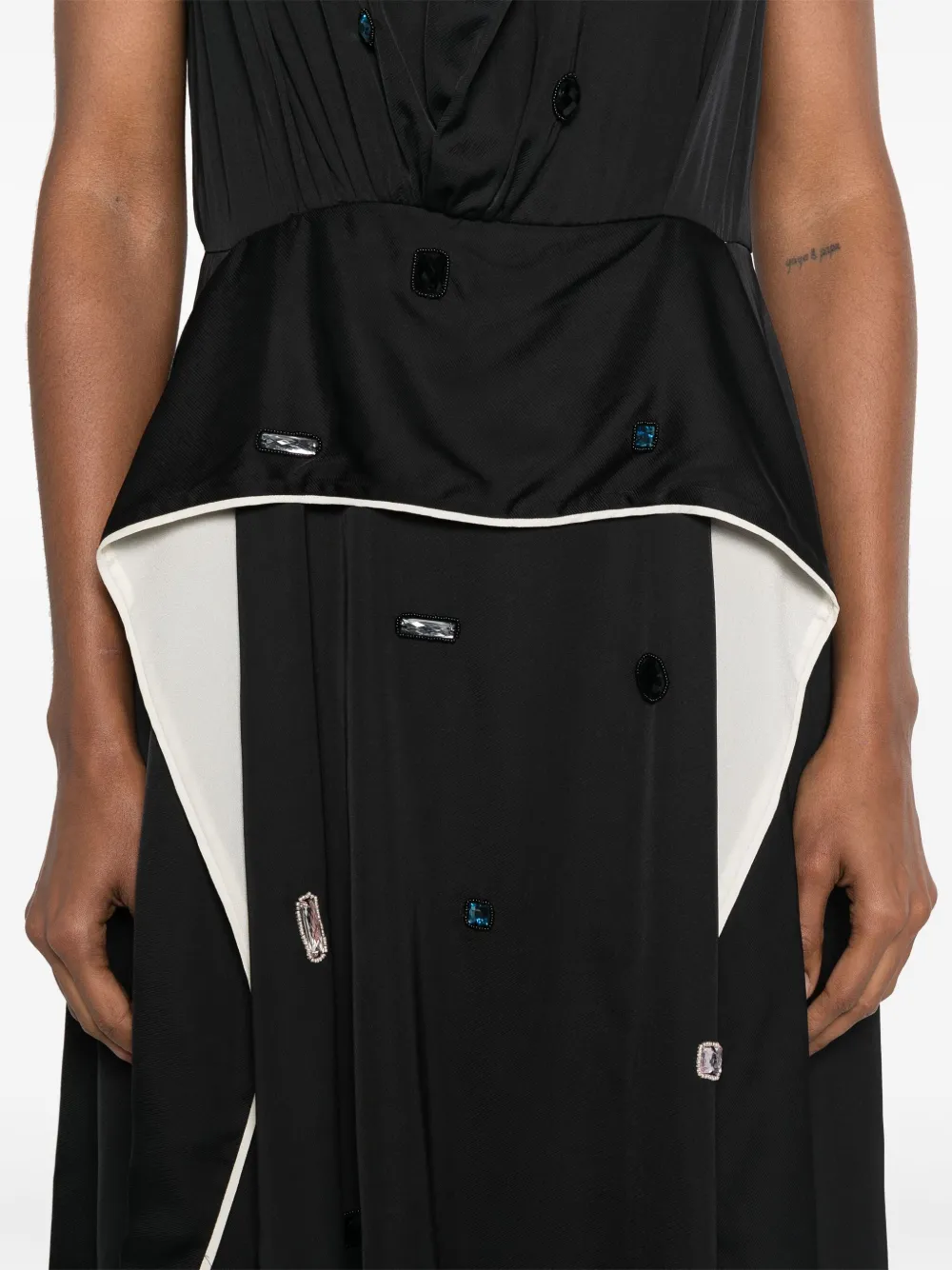 3.1 Phillip Lim Jurk verfraaid met stras Blauw