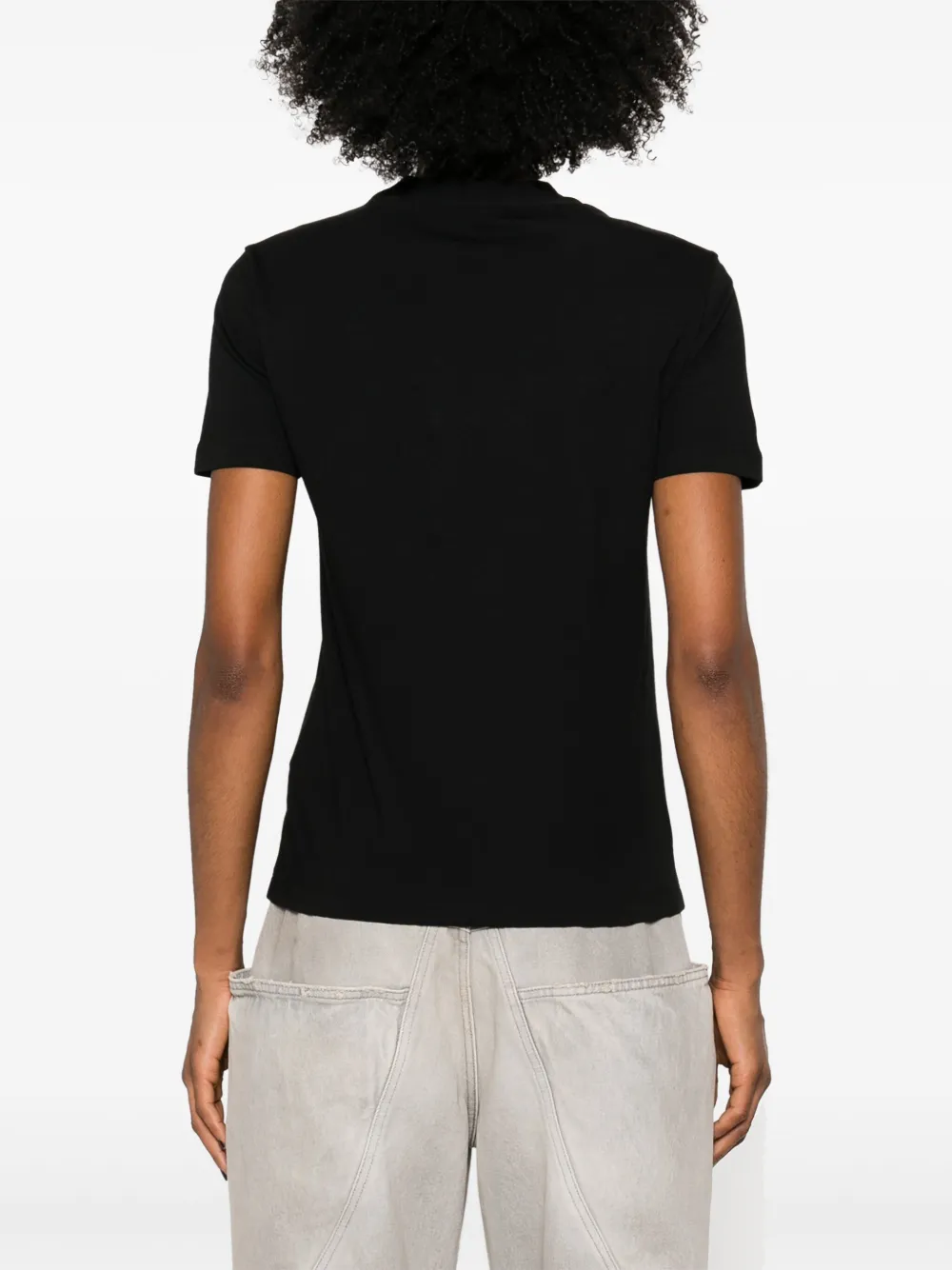 FENDI T-shirt met logo Zwart