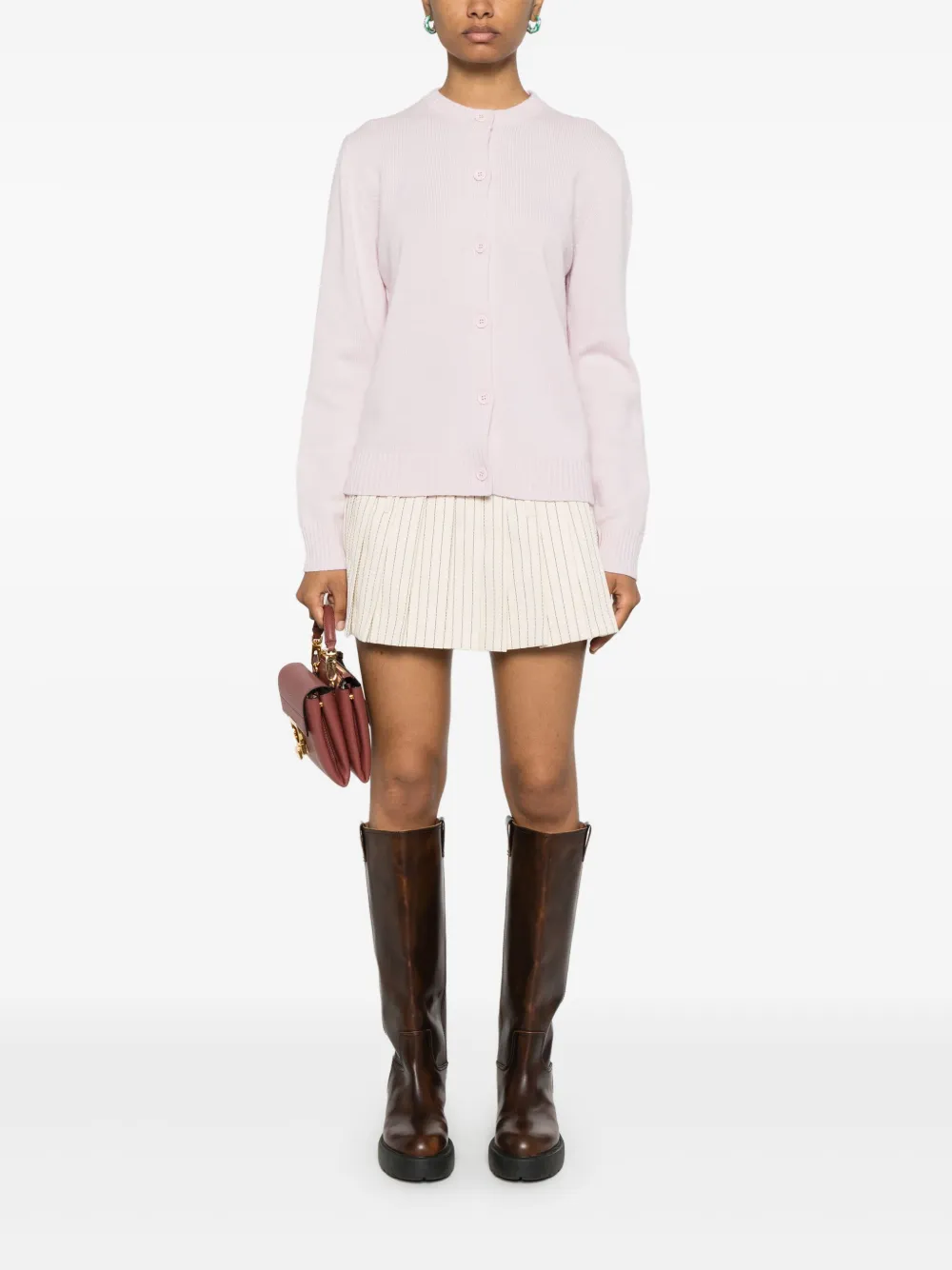 Fabiana Filippi Vest met opengewerkte details - Roze