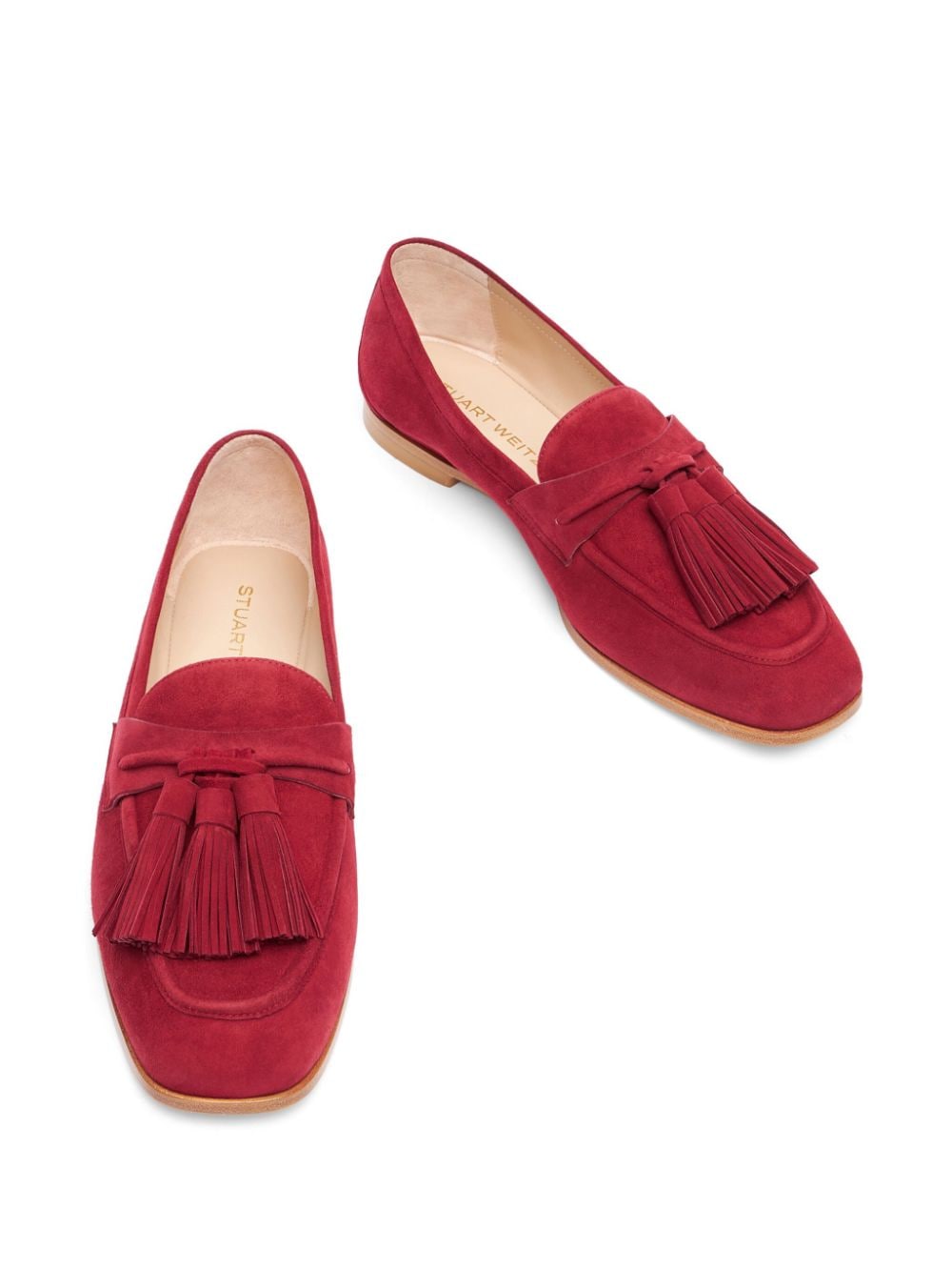 Stuart Weitzman Lindi loafers Rood