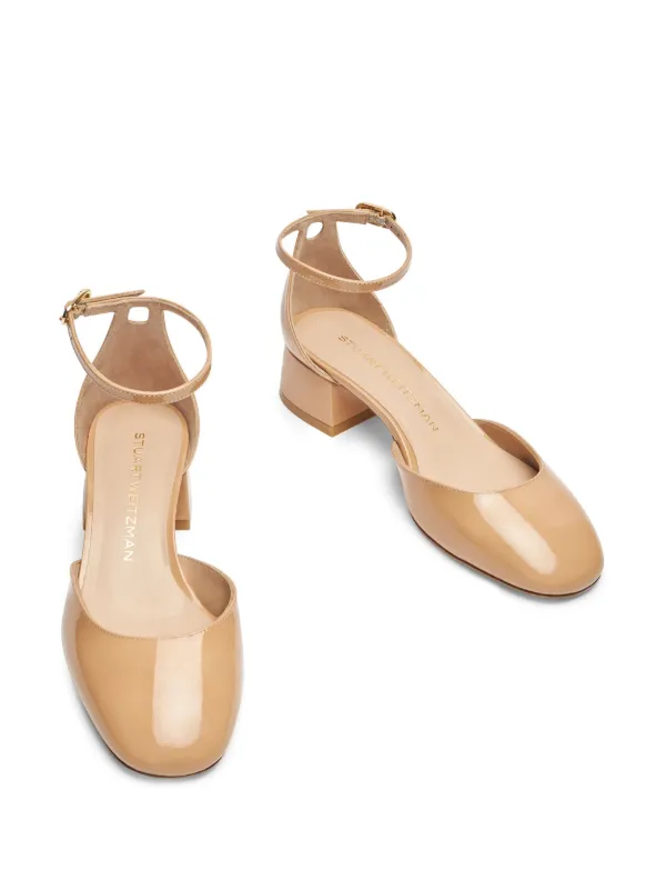Stuart Weitzman エナメルレザー パンプス | ブラウン | FARFETCH JP