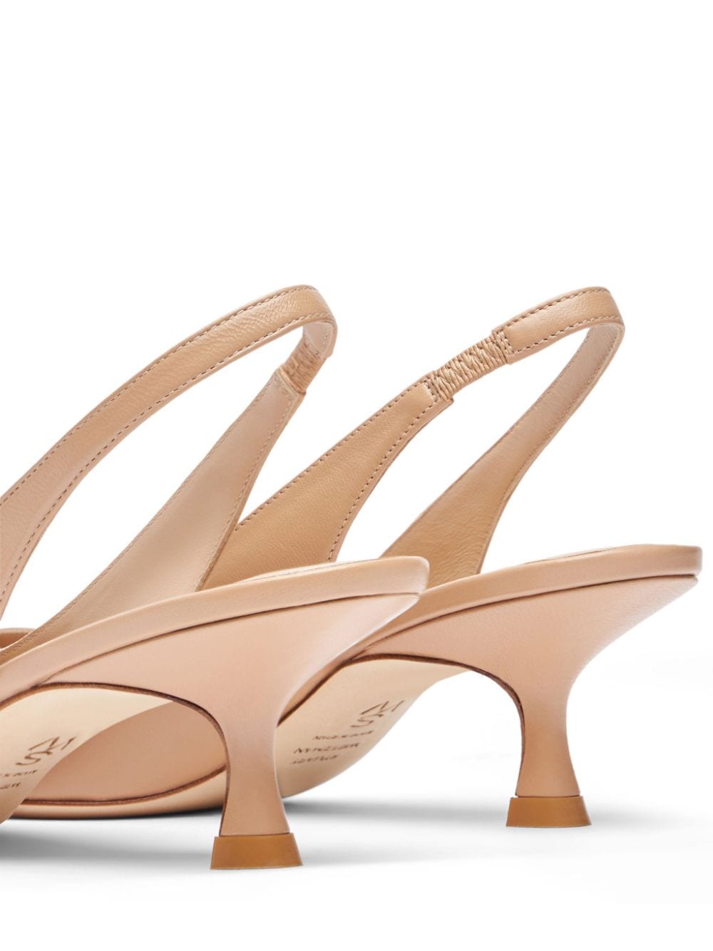 Stuart Weitzman Naomi 35 mm leren pumps Beige