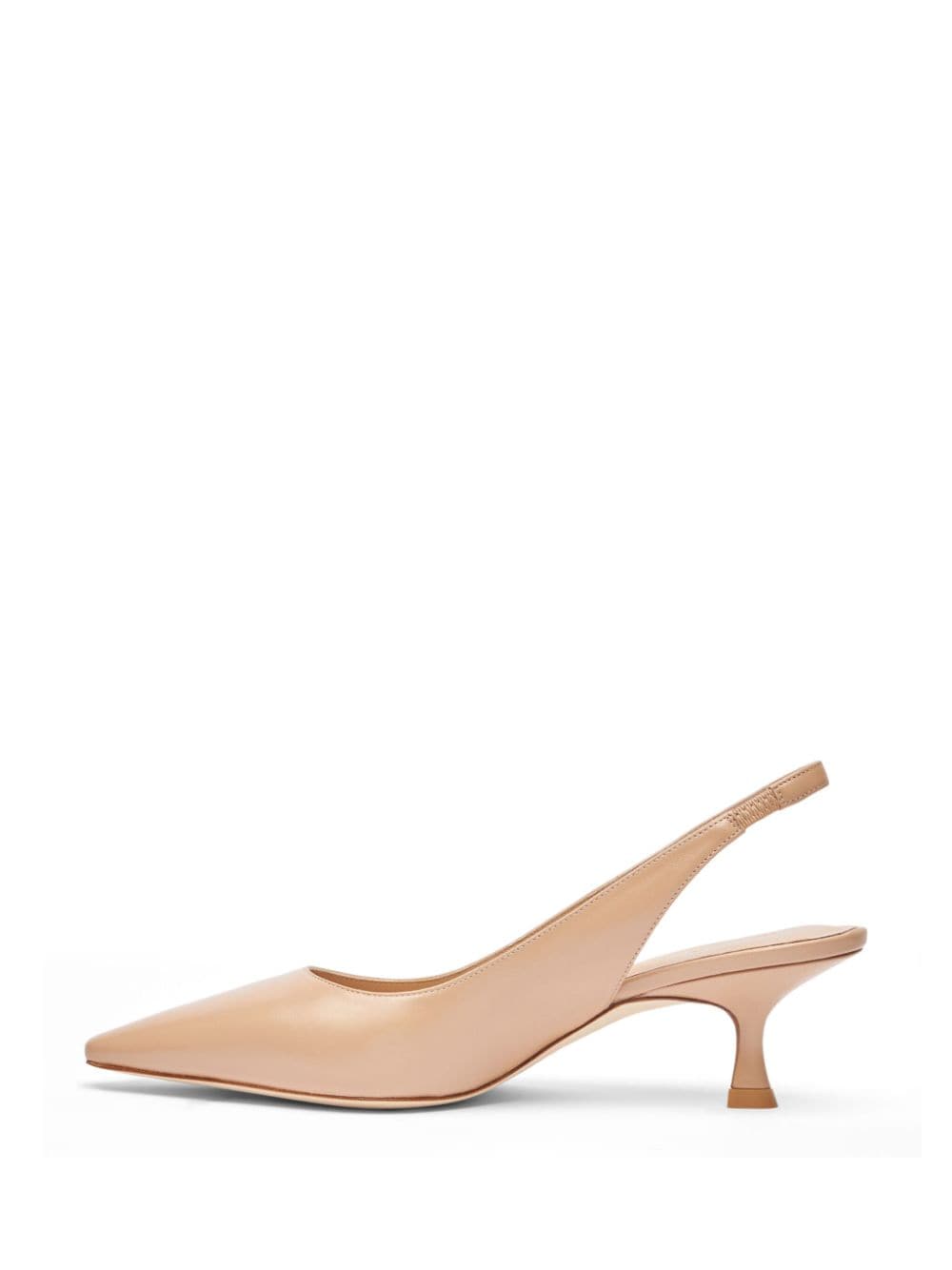 Stuart Weitzman Naomi 35 mm leren pumps Beige