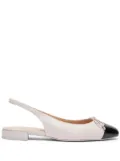 Stuart Weitzman Sleek Bow Slingback ballerina shoes - White