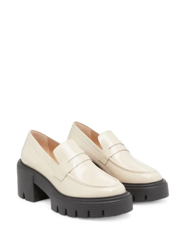STUART WEITZMAN SJ403SUSBLK 関税送料込 Stuart Weitzman 60mm Soho Loafers | Neutrals | FARFETCH