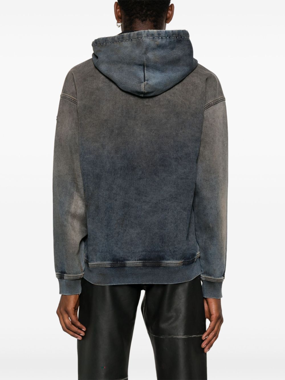 Diesel D-Um-Rib Track denim hoodie Men