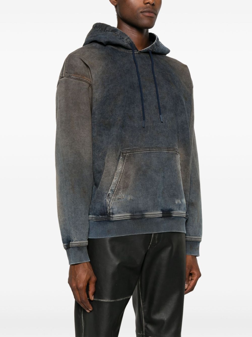 Diesel D-Um-Rib Track denim hoodie Men