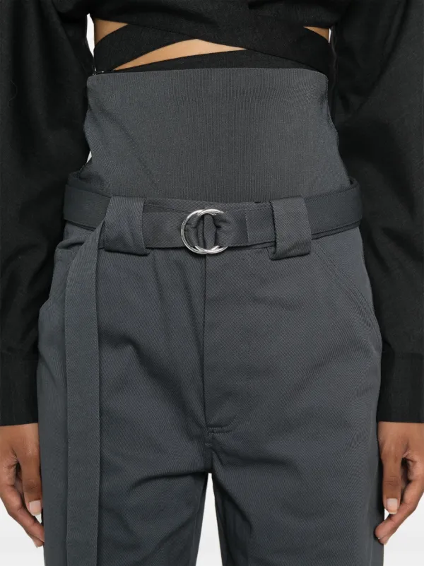 Alaïa knit-band Cargo Trousers | Grey | FARFETCH