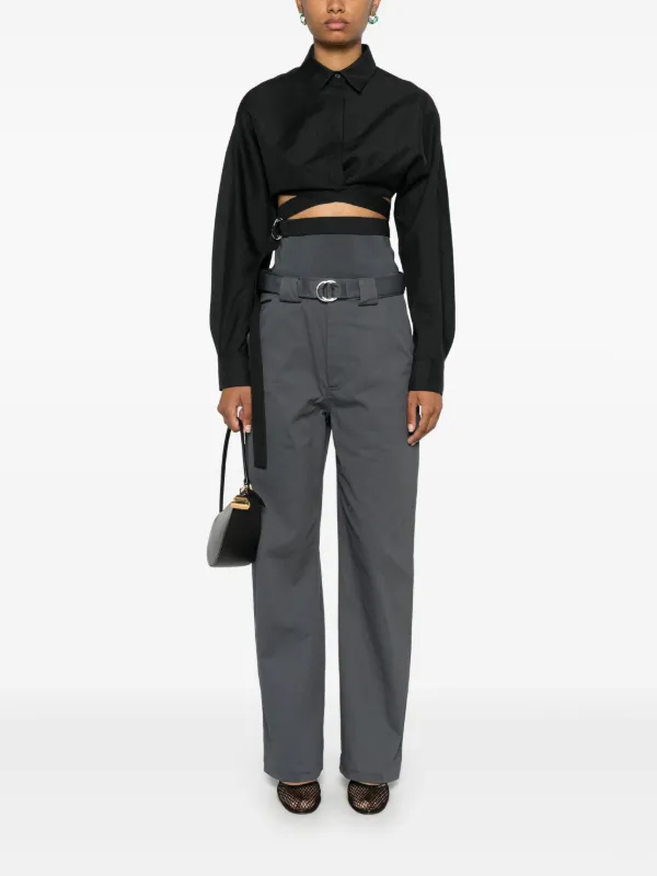【関税込み】ALAIA Cargo trousers with knit band ALAÏA TAN CARGO TROUSERS WITH KNIT BAND |ALAÏA US