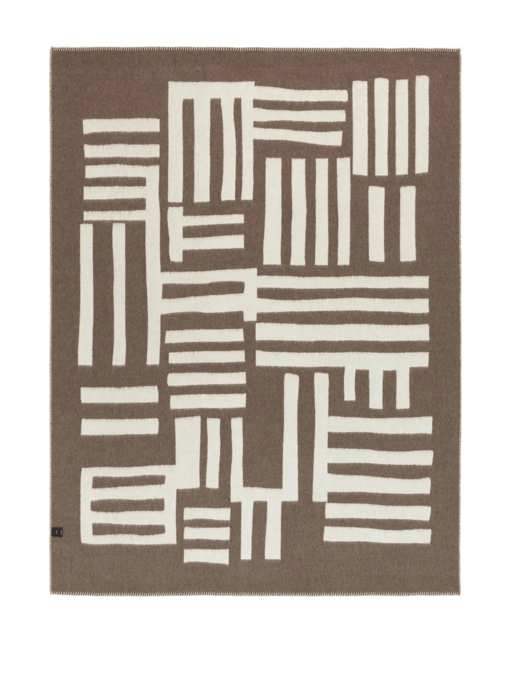 Blacksaw Rosin Alpaca-wool Blanket (178cm X 135cm) In Braun