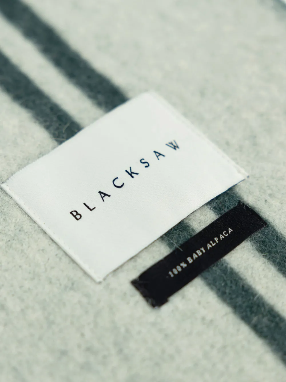Blacksaw Straits Alpaca-wool Blanket (178cm X 135cm) In Grün