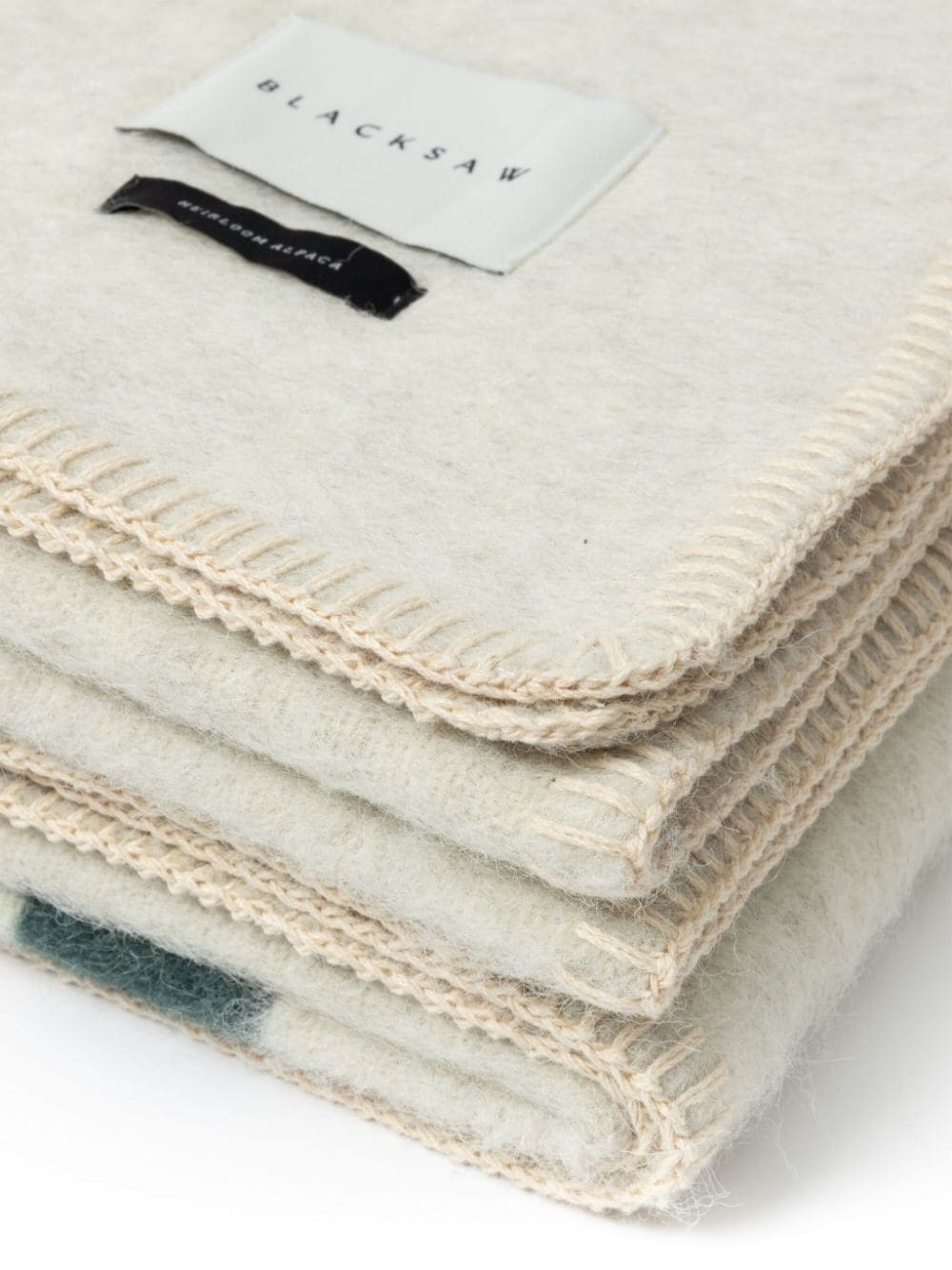 Shop Blacksaw Kimura Alpaca-wool Blanket (150cm X 200cm) In Neutrals