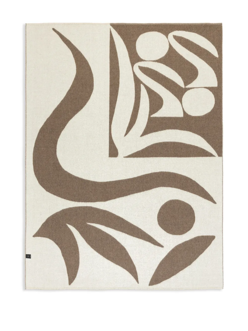 Blacksaw X Bailey Elder Alpaca-wool Blanket (178cm X 135cm) In Braun
