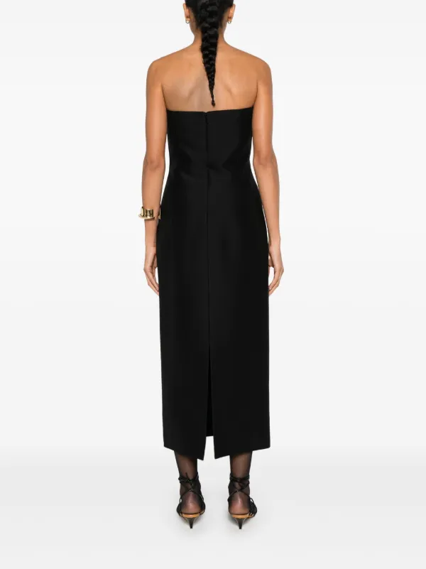 The Row バージンウール・シルク製ドレス The Row Ward ドレス | ブラック | FARFETCH JP