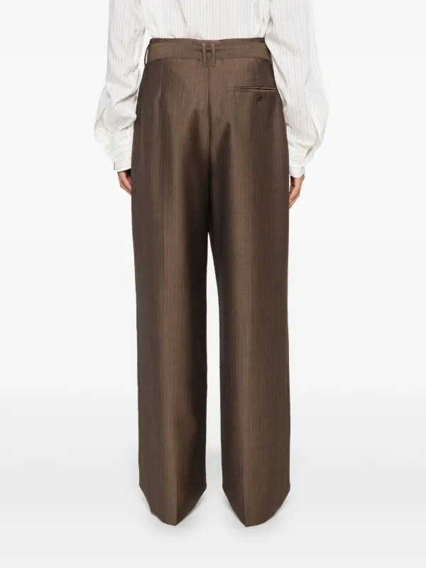 The Row Lonan パンツ | ブラウン | FARFETCH JP