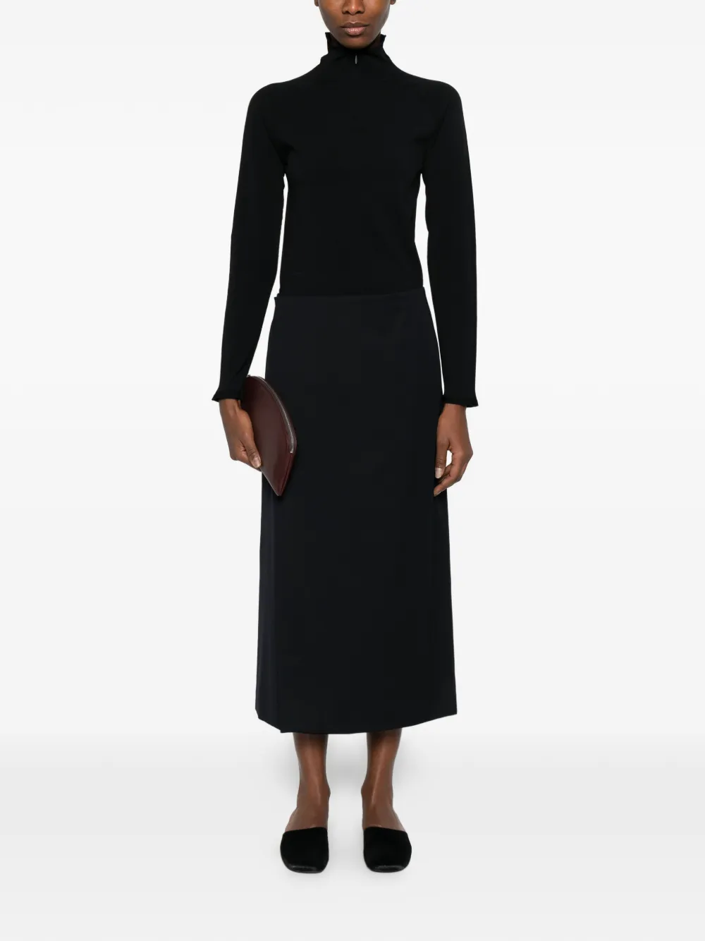  The Row Kavi Midi Skirt - Blue 