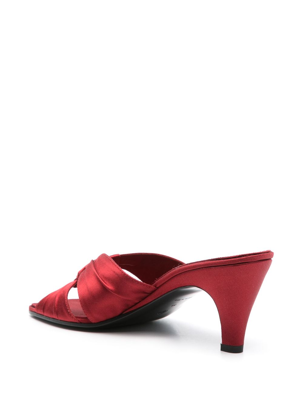 The Row 25mm Soft Knot mules Red