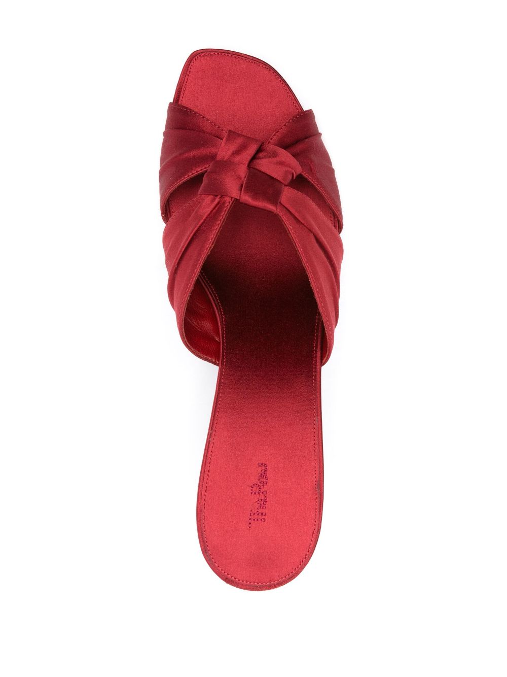 The Row 25mm Soft Knot mules Red