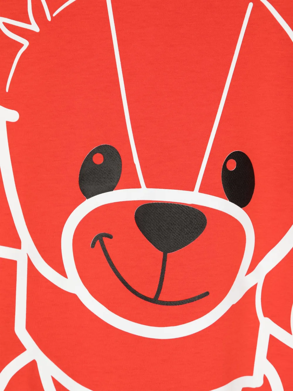 Fendi Kids T-shirt met teddybeerprint Rood