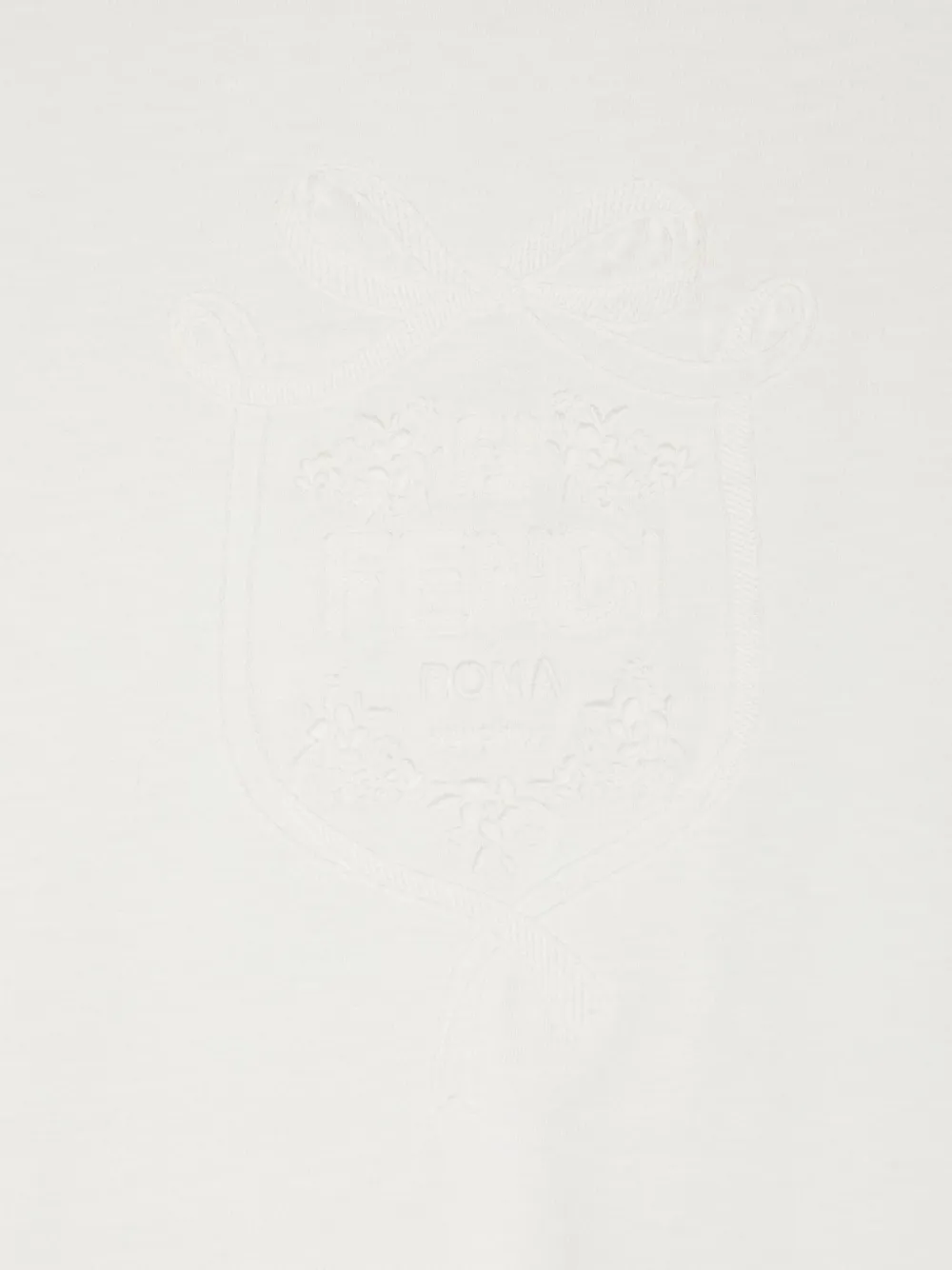 Fendi Kids T-shirt met geborduurd logo Wit