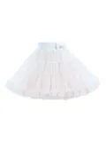 Mimi Tutu bow-detailing tulle skirt - White