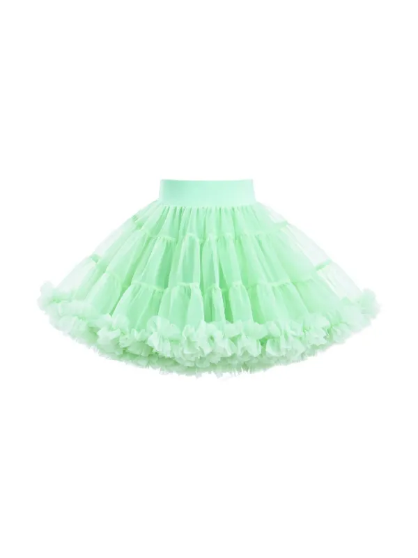 Mimi Tutu Falda De Tul Con Detalle De Moño Verde FARFETCH AR
