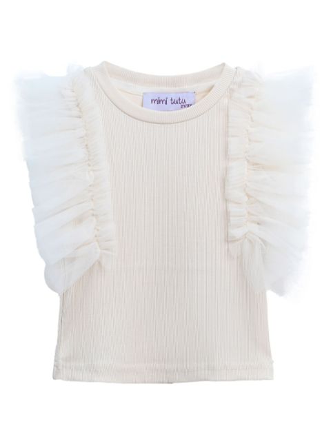 Mimi Tutu tulle-sleeve T-shirt