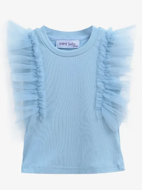 Mimi Tutu tulle-sleeve T-shirt