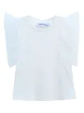 Mimi Tutu tulle-sleeve T-shirt - White