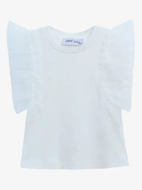Mimi Tutu tulle-sleeve T-shirt