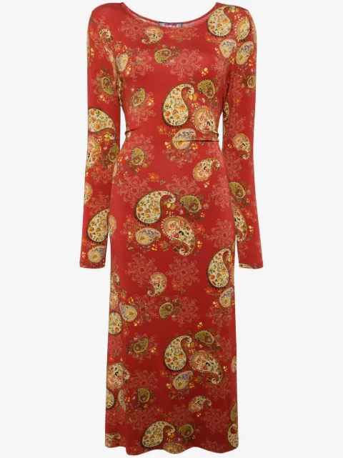 Johnny Was vestido con estampado de cachemira