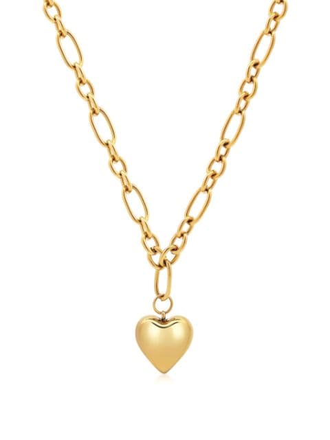 Nialaya Jewelry heart-pendant chain necklace