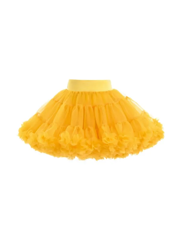 Mimi Tutu bow-detailing Tulle Skirt | Yellow | FARFETCH