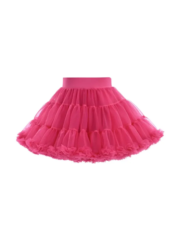 【タグ付き試着のみ】rosymonster fluff tulle skirt Mimi Tutu bow-detailing Tulle Skirt | Pink | FARFETCH