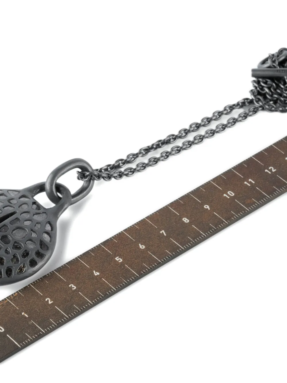 Parts Of Four Sterling Silver Disk Diamond Necklace In Gray