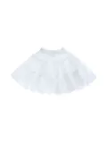 Mimi Tutu frilled satin skort - White