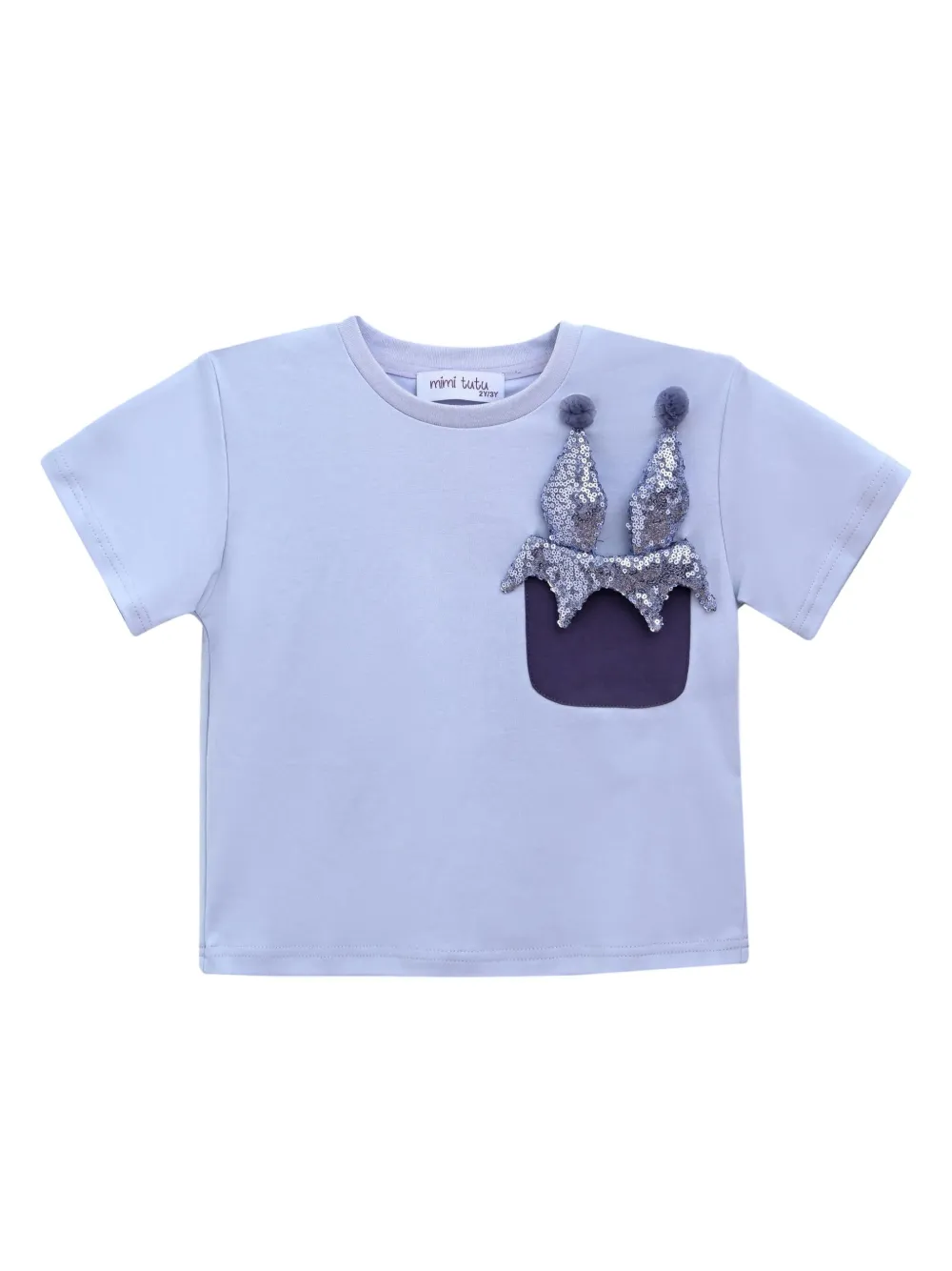 Mimi Tutu T-shirt rok verfraaid met pailletten Paars