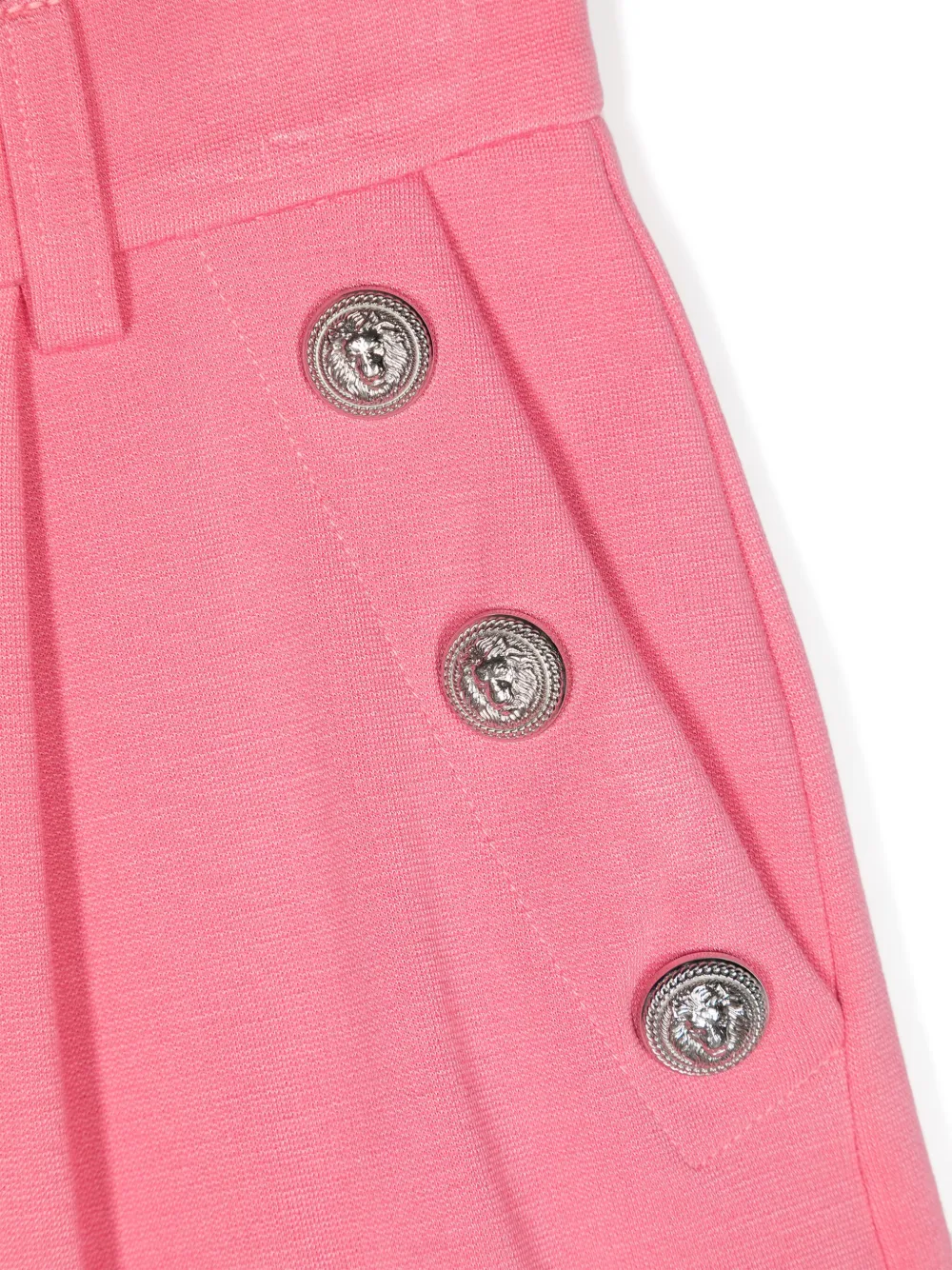 BALMAIN PLEAT-DETAIL WIDE-LEG TROUSERS