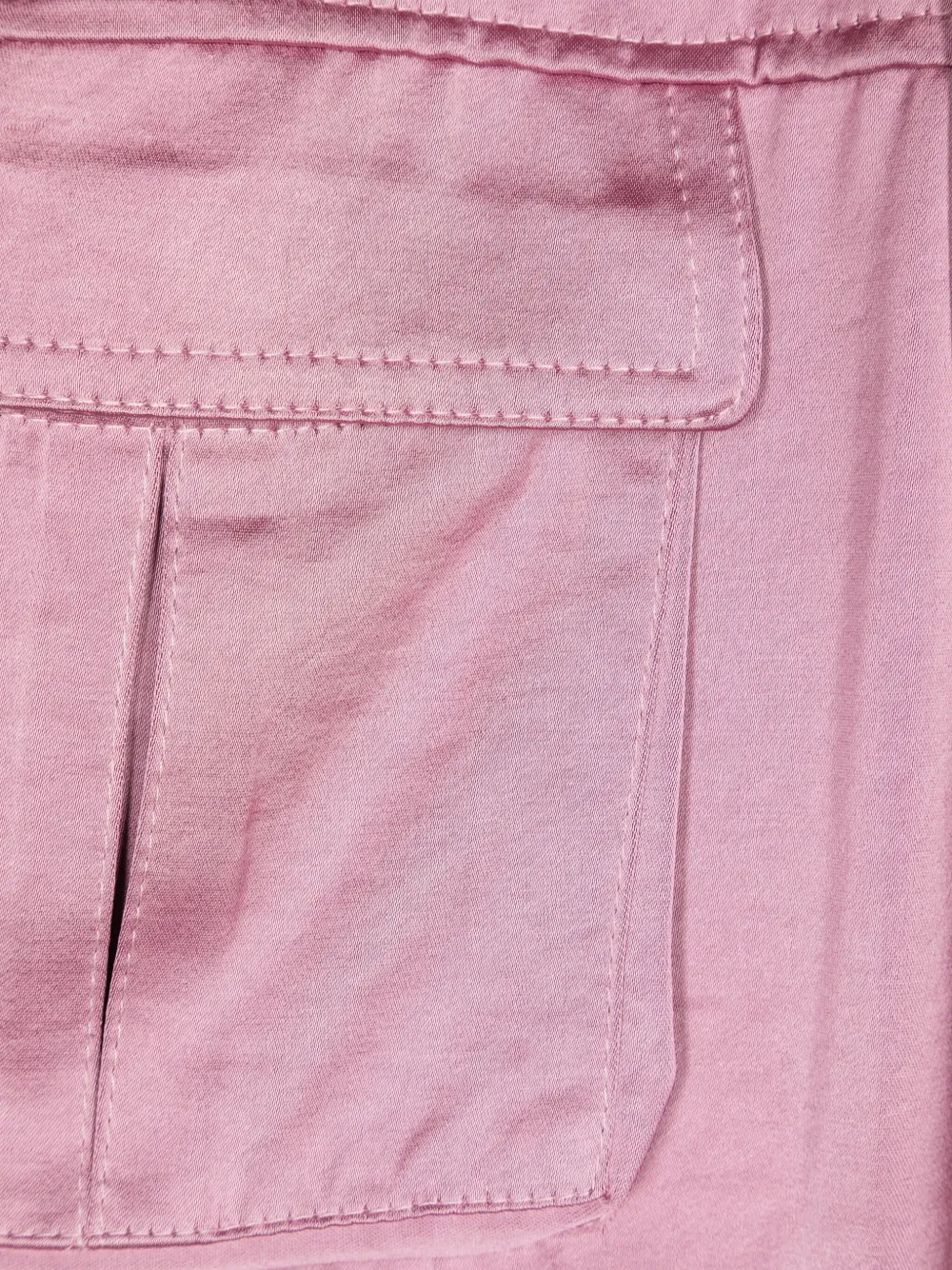 Monnalisa Satijnen cargo broek Roze