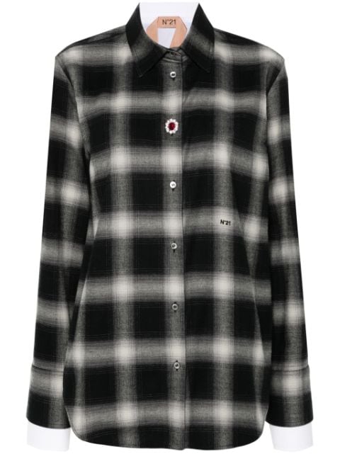 Nº21 checked cotton shirt 