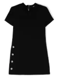 Balmain Kids embossed-button dress - Black