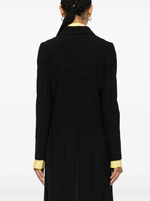 Marni コントラストステッチ ジャケット | ブラック | FARFETCH JP